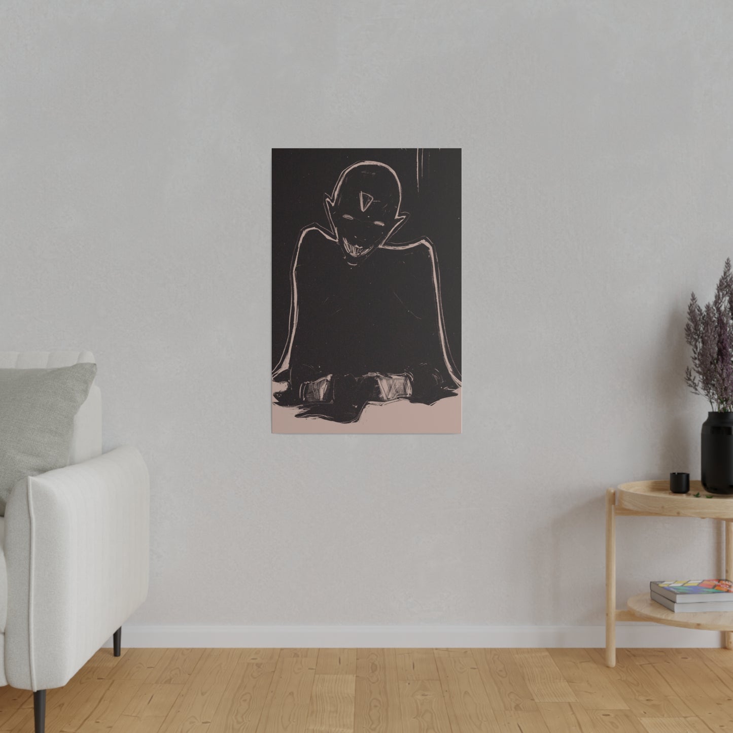 Dark Painting - Titled :Judgment -High Quality Matte Canvas, Stretched, 0.75"